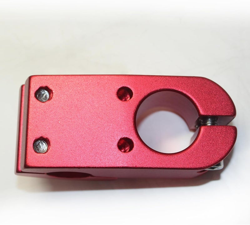 Libereco Aluminum Alloy BMX Stem: Fits 22.2mm Handlebar & 28.6mm Fork: Lightweight High-Strength Freestyle Stem (Red (Matte Surface), 22.2x28.6x45) - Image 4
